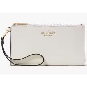 Kate Spade Madison Double Zip Wristlet Wallet in Meringue